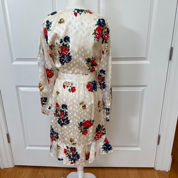 Tea Rose Ruffle Silk Belted Wrap Dress from TORY BURCH - Picture 10 of 16